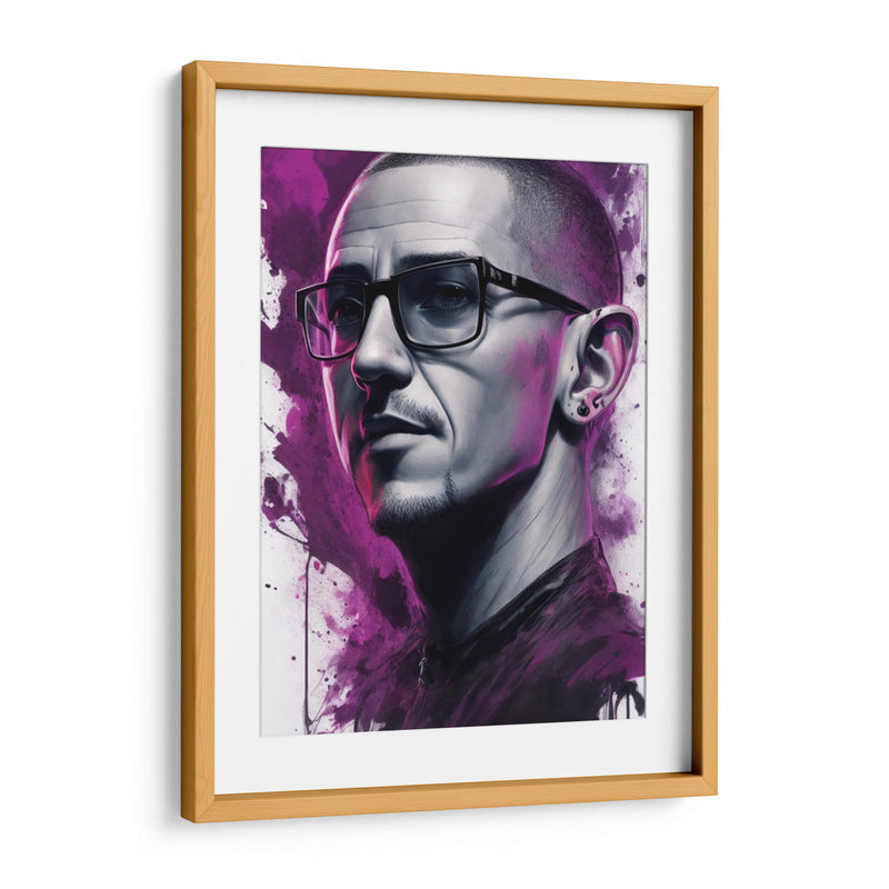 Chester Bennington Splash - Vicky Hanggara | Cuadro decorativo de Canvas Lab