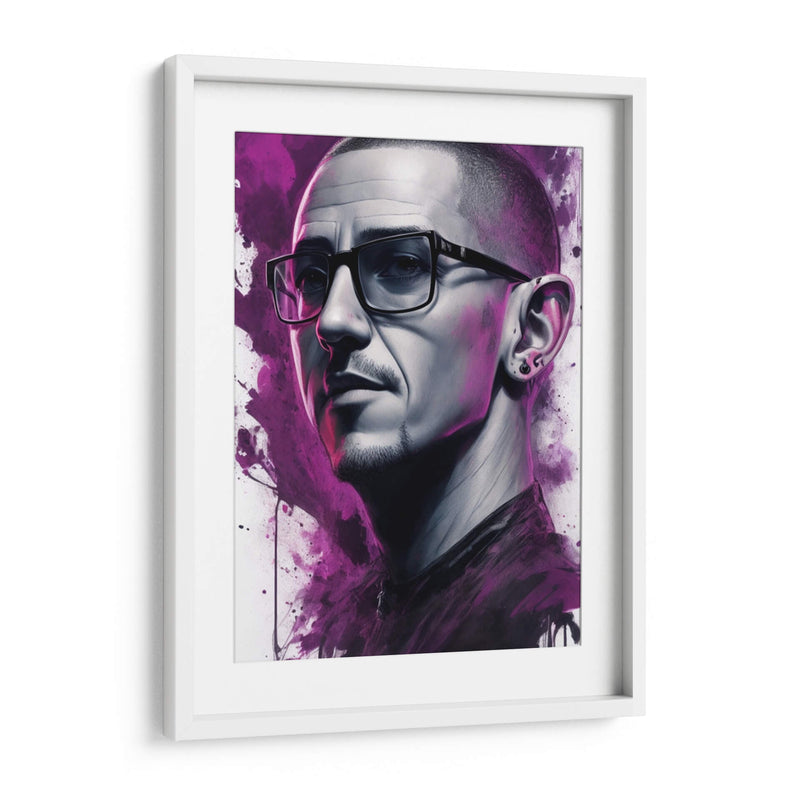 Chester Bennington Splash - Vicky Hanggara | Cuadro decorativo de Canvas Lab