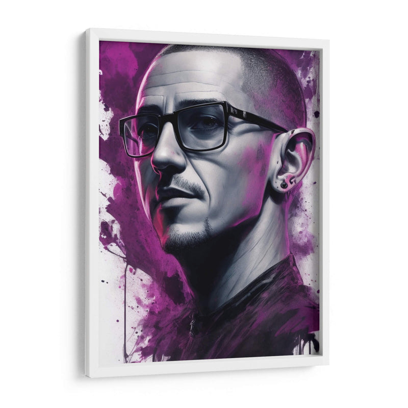 Chester Bennington Splash - Vicky Hanggara | Cuadro decorativo de Canvas Lab