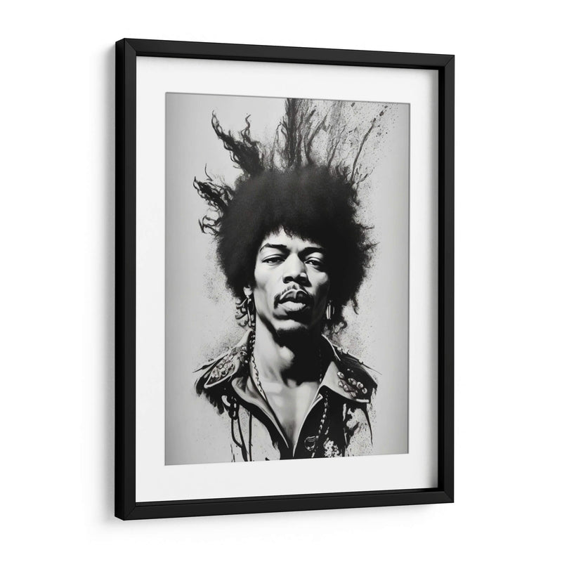 Jimi Black Splash - Vicky Hanggara | Cuadro decorativo de Canvas Lab
