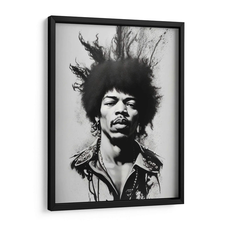 Jimi Black Splash - Vicky Hanggara | Cuadro decorativo de Canvas Lab