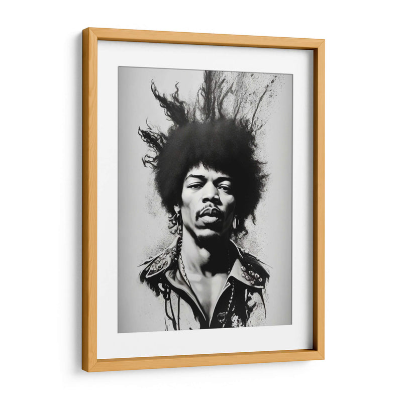 Jimi Black Splash - Vicky Hanggara | Cuadro decorativo de Canvas Lab