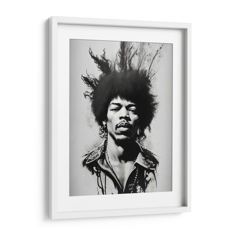 Jimi Black Splash - Vicky Hanggara | Cuadro decorativo de Canvas Lab