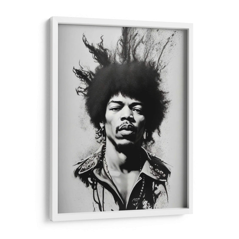 Jimi Black Splash - Vicky Hanggara | Cuadro decorativo de Canvas Lab