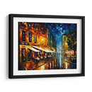 Terraza de café por la noche - LA Style | Cuadro decorativo de Canvas Lab