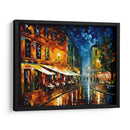 Terraza de café por la noche - LA Style | Cuadro decorativo de Canvas Lab