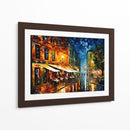 Terraza de café por la noche - LA Style | Cuadro decorativo de Canvas Lab