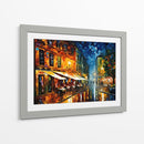 Terraza de café por la noche - LA Style | Cuadro decorativo de Canvas Lab
