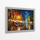 Terraza de café por la noche - LA Style | Cuadro decorativo de Canvas Lab