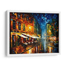Terraza de café por la noche - LA Style | Cuadro decorativo de Canvas Lab
