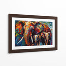 Mamá Elefante con sus hijos - LA Style | Cuadro decorativo de Canvas Lab