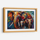 Mamá Elefante con sus hijos - LA Style | Cuadro decorativo de Canvas Lab