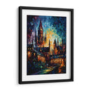 Hogwarts a color - LA Style | Cuadro decorativo de Canvas Lab