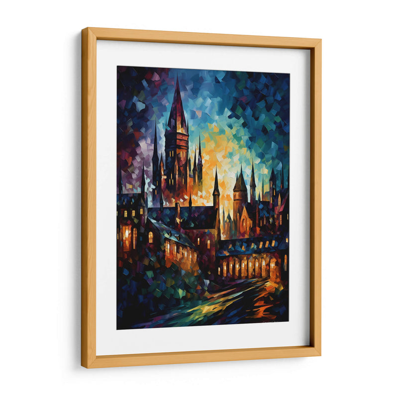 Hogwarts a color - LA Style | Cuadro decorativo de Canvas Lab