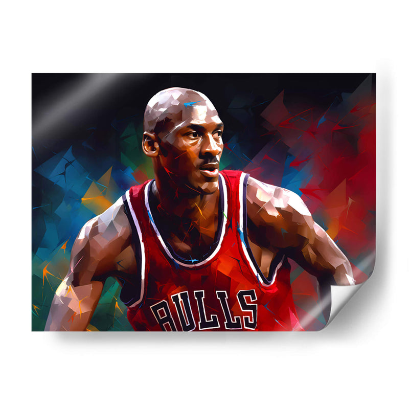 Michael Jordan Focus - LA Style | Cuadro decorativo de Canvas Lab