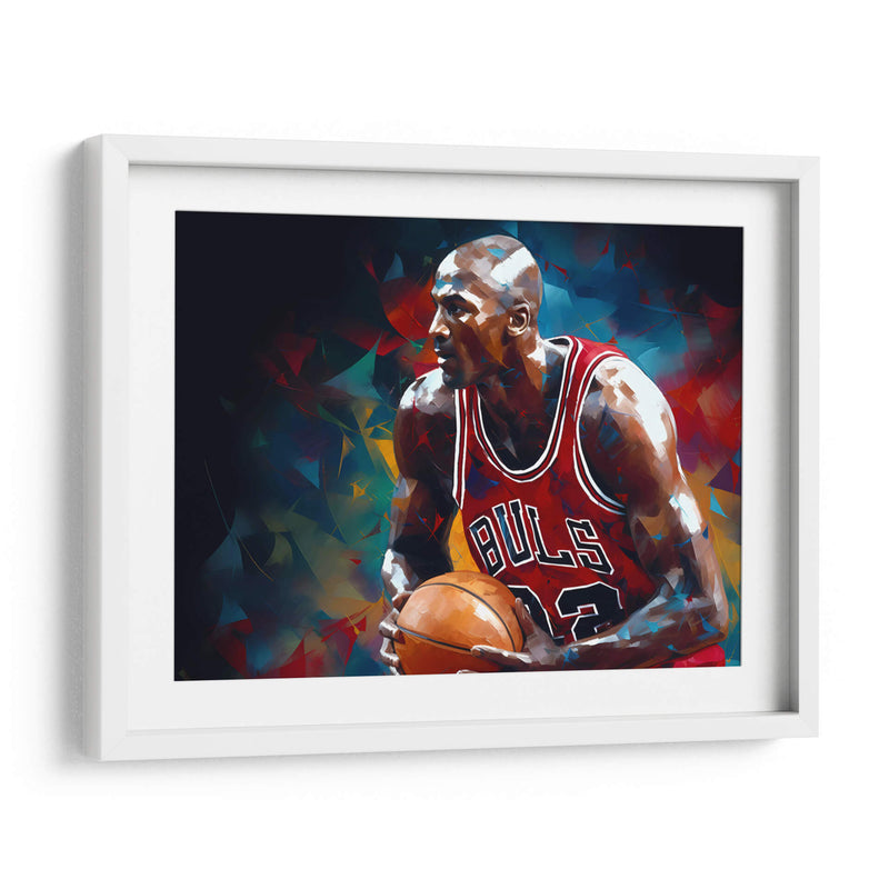 Michael Jordan jugando - LA Style | Cuadro decorativo de Canvas Lab