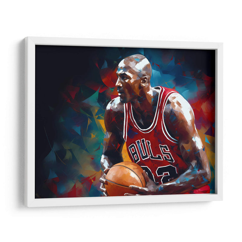 Michael Jordan jugando - LA Style | Cuadro decorativo de Canvas Lab
