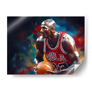 Michael Jordan jugando - LA Style | Cuadro decorativo de Canvas Lab