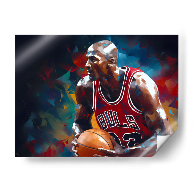 Michael Jordan jugando - LA Style | Cuadro decorativo de Canvas Lab
