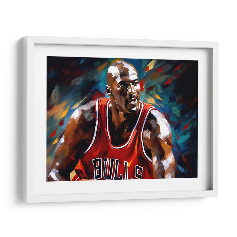 Michael Jordan Trabajando - LA Style | Cuadro decorativo de Canvas Lab