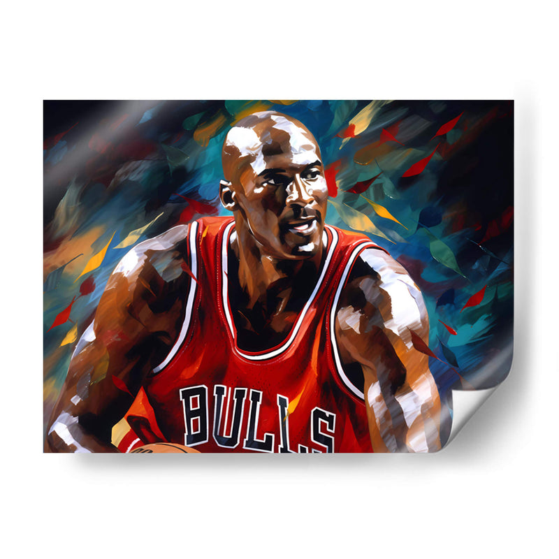 Michael Jordan Trabajando - LA Style | Cuadro decorativo de Canvas Lab