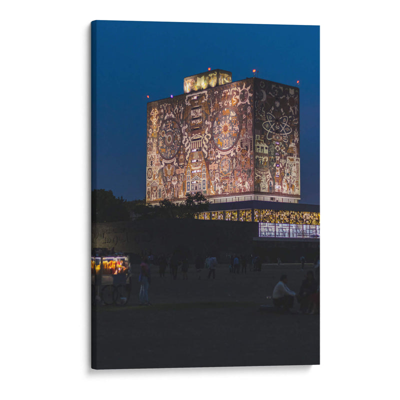 La biblioteca de la UNAM - Ulises Páez | Cuadro decorativo de Canvas Lab