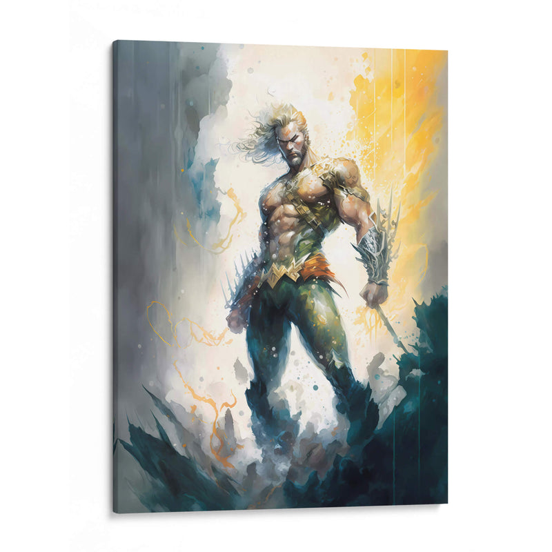 Aquaman - Impressionist Hero | Cuadro decorativo de Canvas Lab