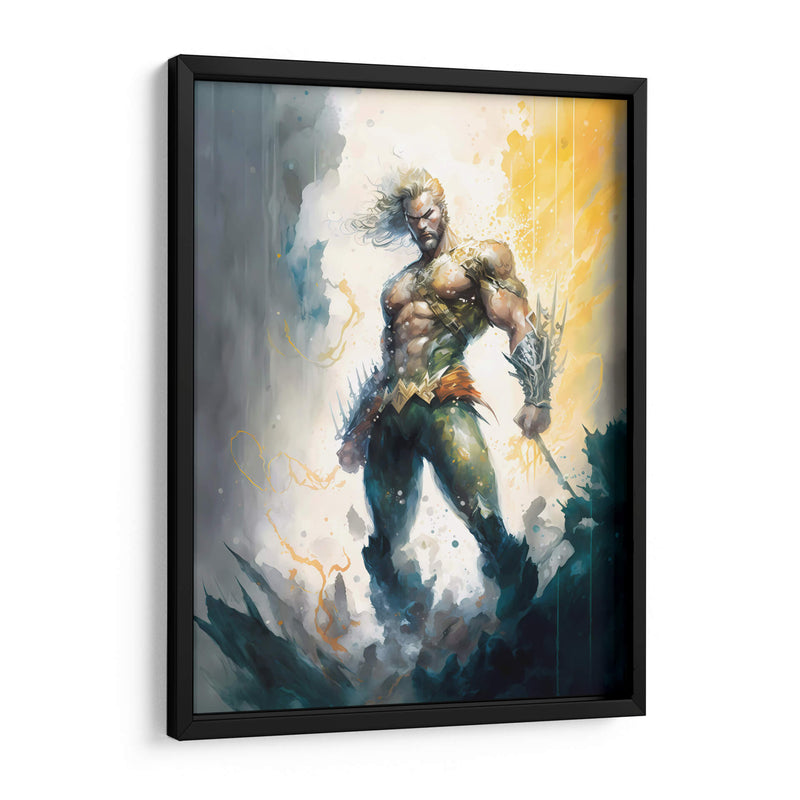 Aquaman - Impressionist Hero | Cuadro decorativo de Canvas Lab
