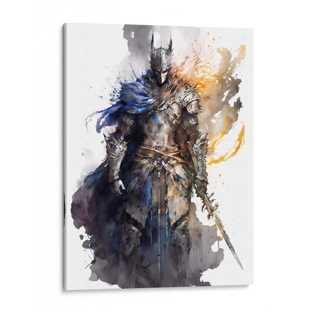 Dark Souls Undead - Impressionist Hero | Cuadro decorativo de Canvas Lab