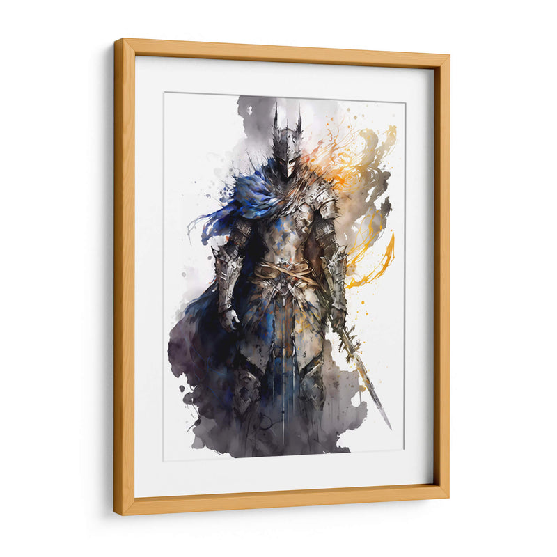 Dark Souls Undead - Impressionist Hero | Cuadro decorativo de Canvas Lab