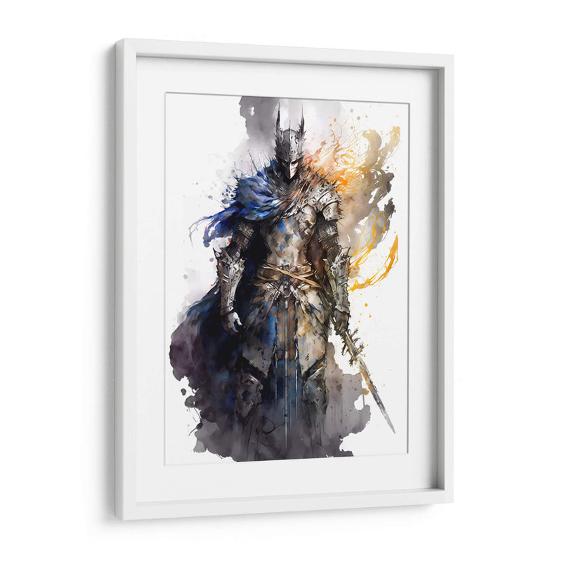Dark Souls Undead - Impressionist Hero | Cuadro decorativo de Canvas Lab