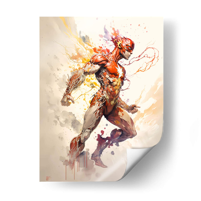 Flash - Impressionist Hero | Cuadro decorativo de Canvas Lab