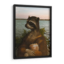 Mapache Lisa Escolleras - ruda | Cuadro decorativo de Canvas Lab