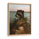 Mapache Lisa Escolleras - ruda | Cuadro decorativo de Canvas Lab