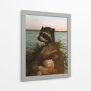 Mapache Lisa Escolleras - ruda | Cuadro decorativo de Canvas Lab