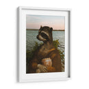 Mapache Lisa Escolleras - ruda | Cuadro decorativo de Canvas Lab