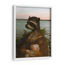 Mapache Lisa Escolleras - ruda | Cuadro decorativo de Canvas Lab