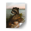 Mapache Lisa Escolleras - ruda | Cuadro decorativo de Canvas Lab