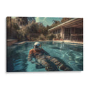 Descansando en la Alberca - Erick Palencia | Cuadro decorativo de Canvas Lab