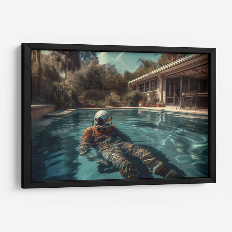 Descansando en la Alberca - Erick Palencia | Cuadro decorativo de Canvas Lab