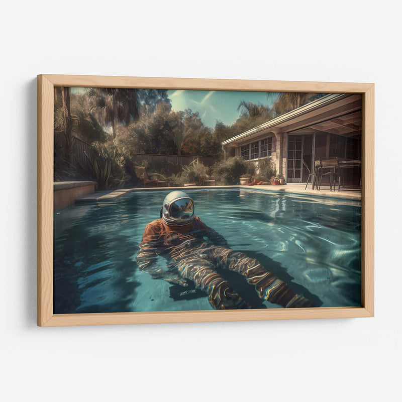 Descansando en la Alberca - Erick Palencia | Cuadro decorativo de Canvas Lab