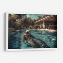 Descansando en la Alberca - Erick Palencia | Cuadro decorativo de Canvas Lab