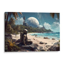 Contemplando la playa - Erick Palencia | Cuadro decorativo de Canvas Lab