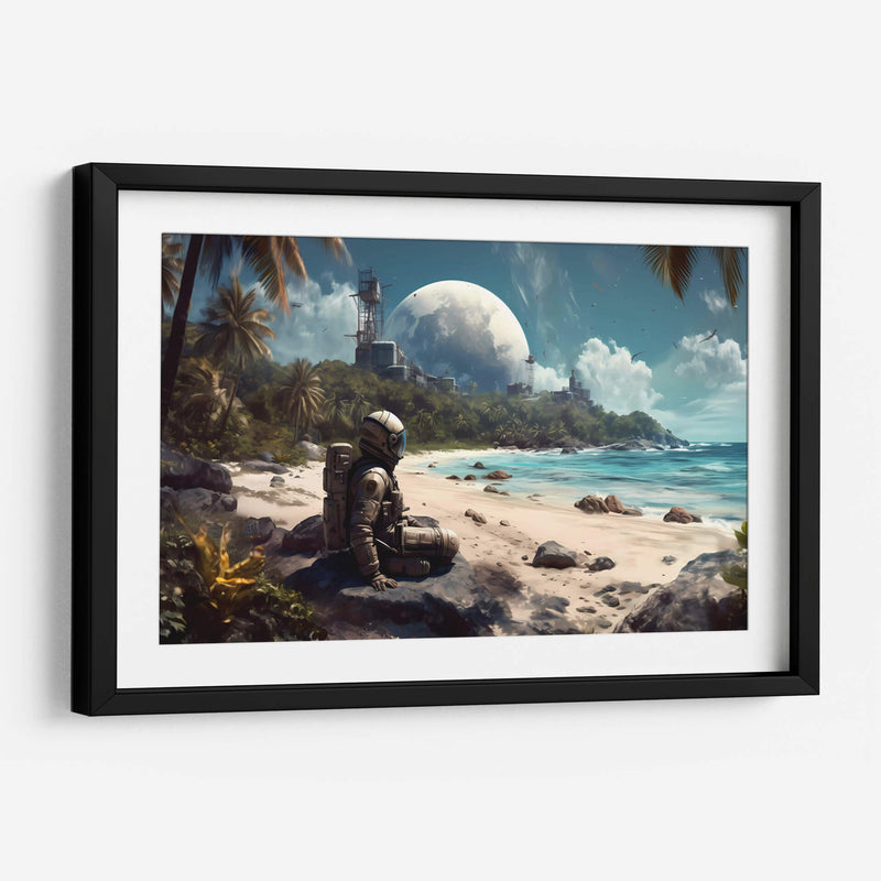 Contemplando la playa - Erick Palencia | Cuadro decorativo de Canvas Lab