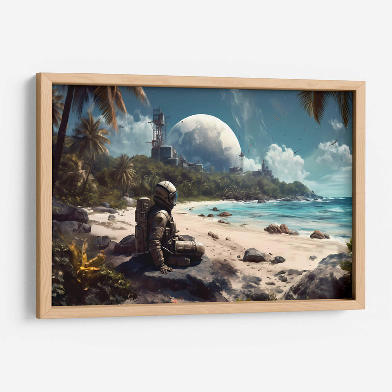 Contemplando la playa - Erick Palencia | Cuadro decorativo de Canvas Lab