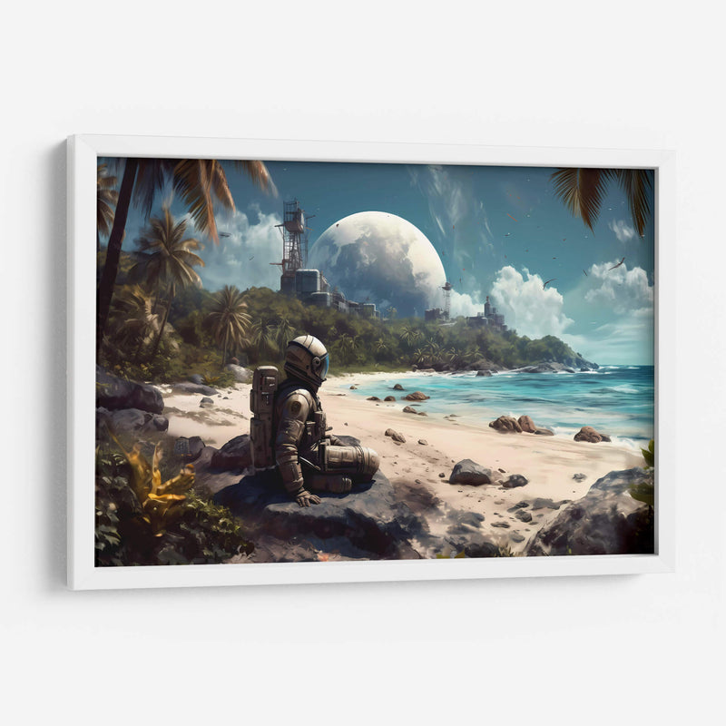 Contemplando la playa - Erick Palencia | Cuadro decorativo de Canvas Lab