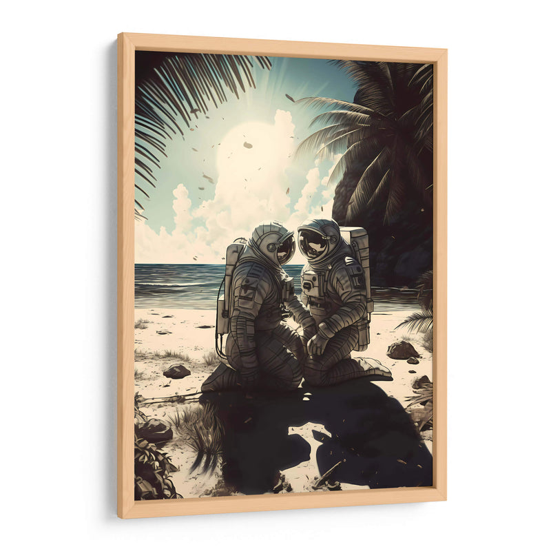 Juntos en la Playa - Erick Palencia | Cuadro decorativo de Canvas Lab