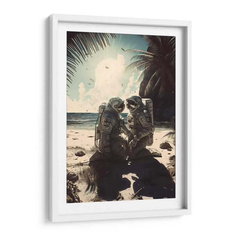 Juntos en la Playa - Erick Palencia | Cuadro decorativo de Canvas Lab
