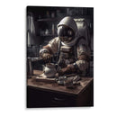 Preparando el café - Erick Palencia | Cuadro decorativo de Canvas Lab