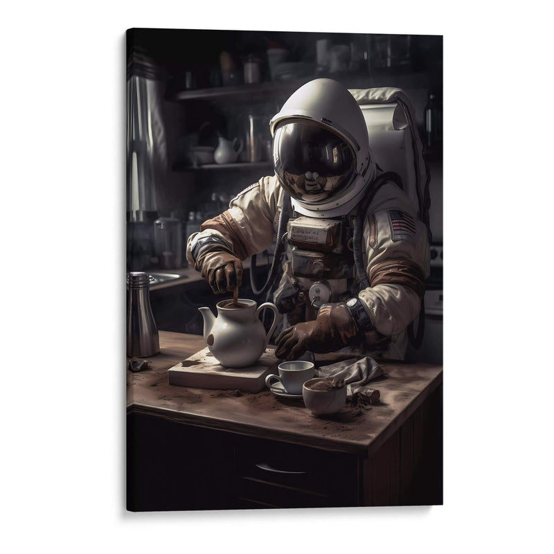 Preparando el café - Erick Palencia | Cuadro decorativo de Canvas Lab